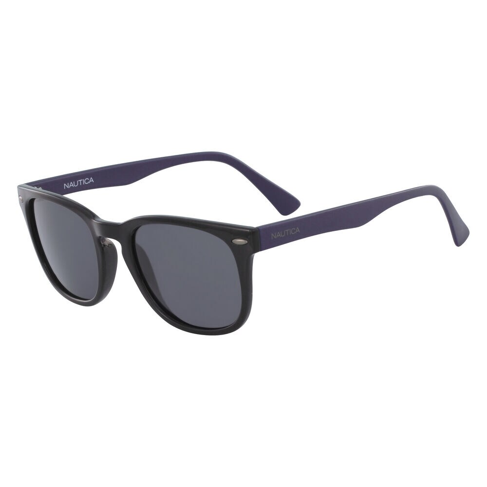 Squared Sunglasses with Black Frame,Black,large