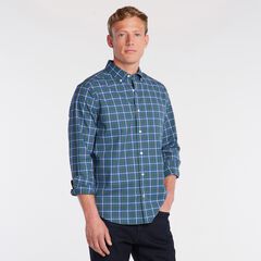 BIG & TALL CLASSIC FIT WRINKLE-RESISTANT PLAID SHIRT,Pineforest,large