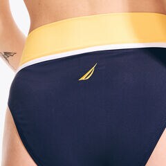 Colorblock Fold-Over Swim Brief,Buoy Yellow,large