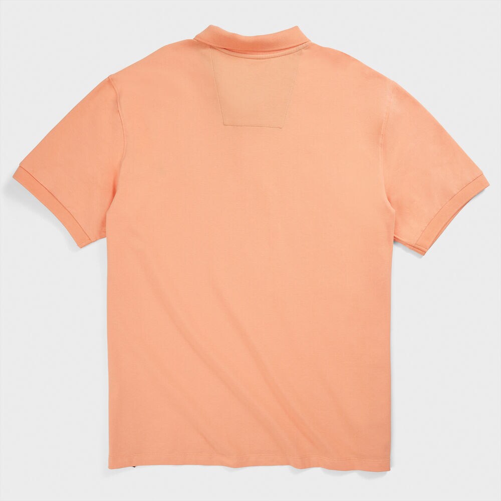 BIG & TALL STRETCH MESH POLO,Orange2,large