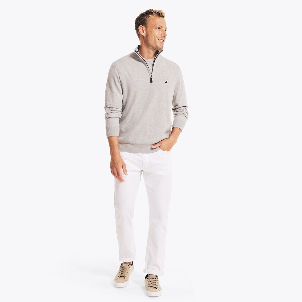 Navtech Quarter-Zip Sweater,Grey Heather,large