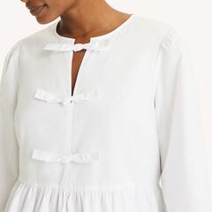 Bow Tie Top,Bright White,large