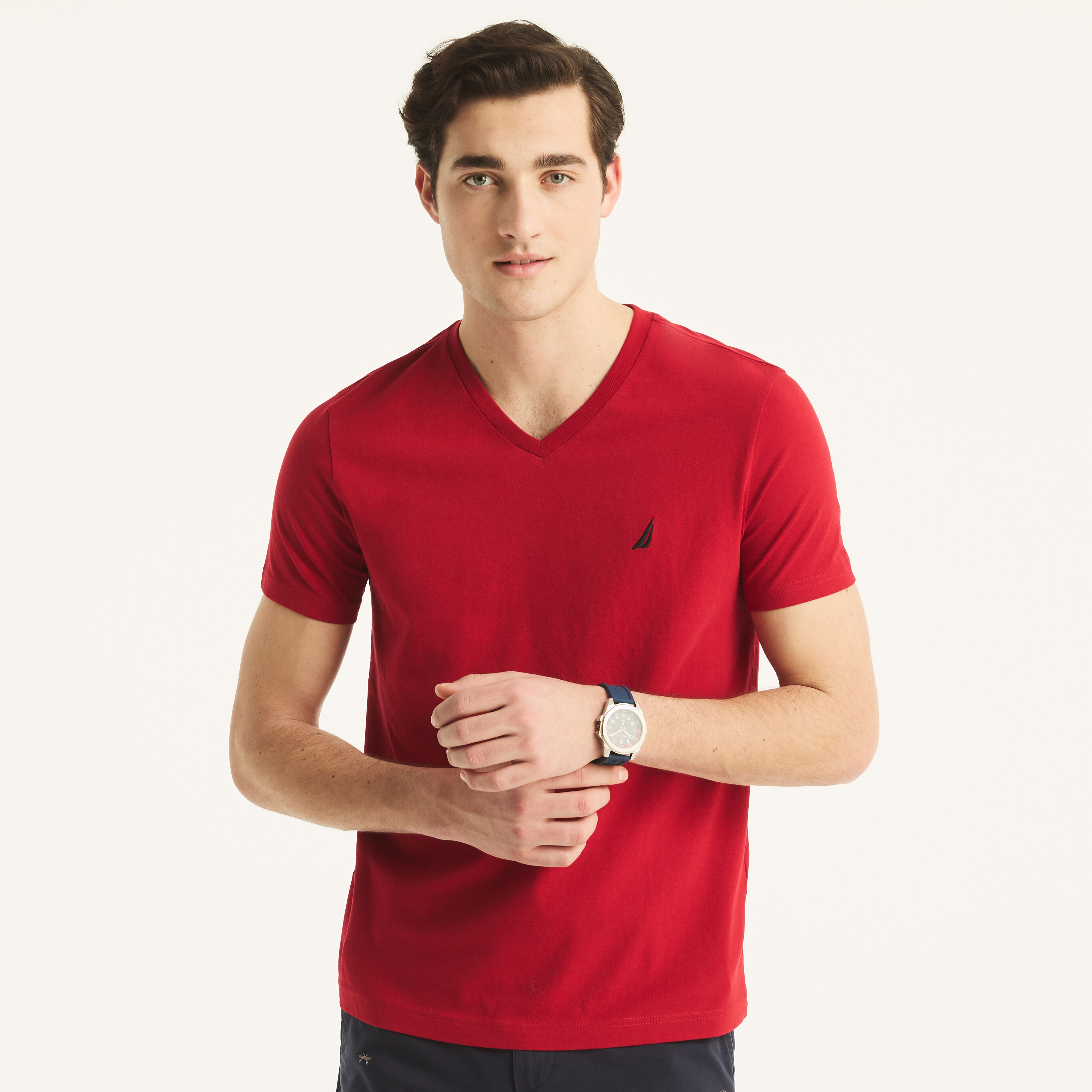 red nautica t shirt