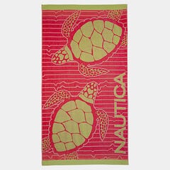 SEA TURTLE PRINT BEACH TOWEL,Port Scarlet,large