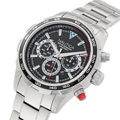 NST Stainless Steel Chronograph Watch,Multi,large