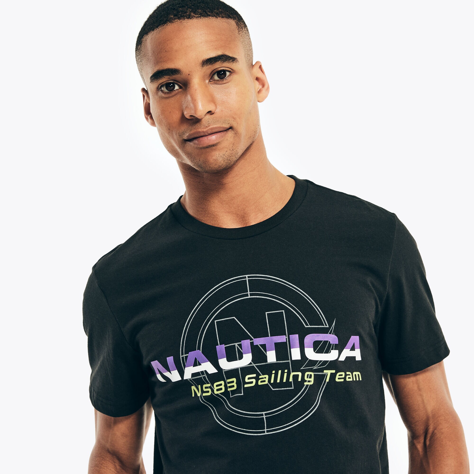 COMPETITION SUSTAINABLY CRAFTED SAILING TEAM GRAPHIC T-SHIRT,True Black,large