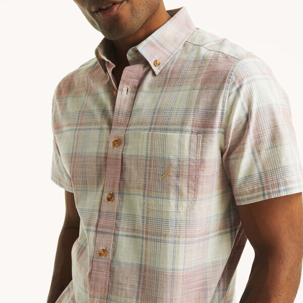 Plaid Short-Sleeve Shirt