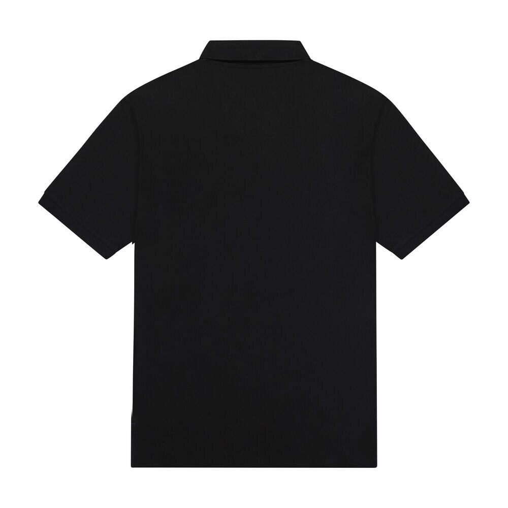 BIG & TALL STRETCH MESH POLO,True Black,large