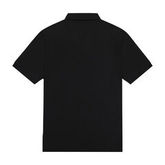 BIG & TALL STRETCH MESH POLO,True Black,large