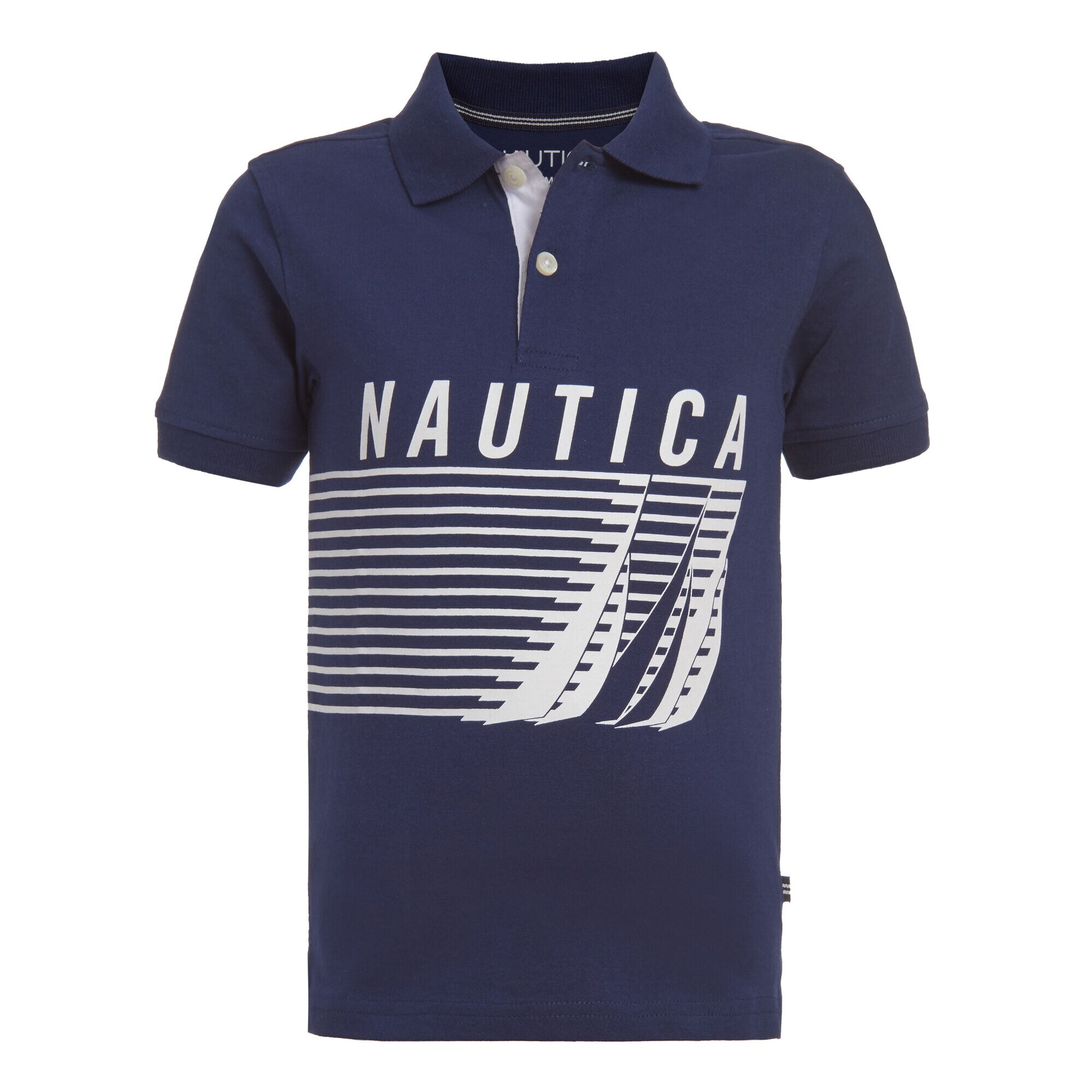 LITTLE BOYS' BRAND ICON TRIO GRAPHIC POLO (4-7),J Navy,large