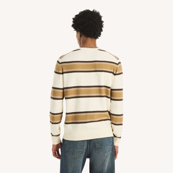 Striped Performance Crewneck Sweater