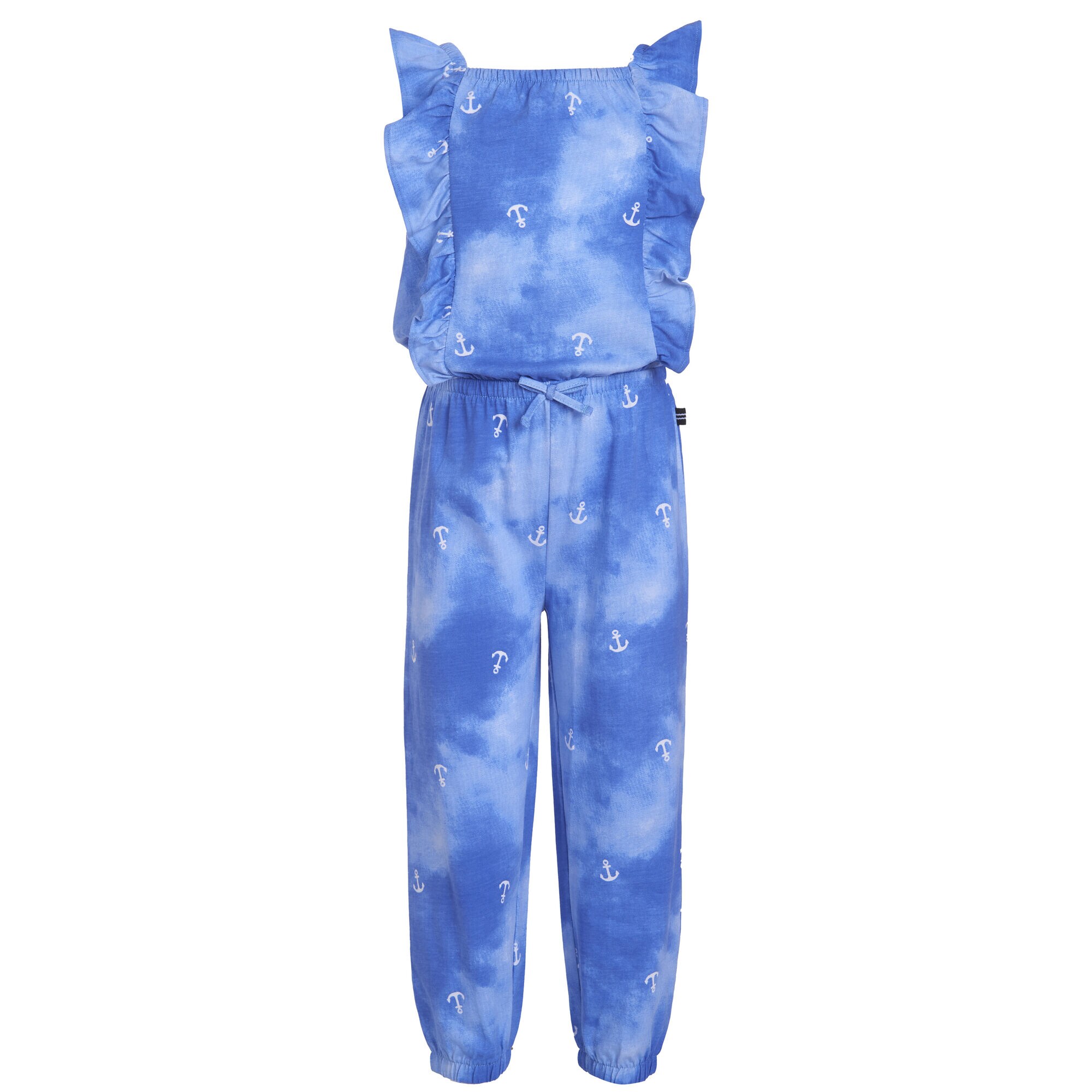 TODDLER GIRLS' TIE-DYE ANCHOR JUMPSUIT (2T-4T),Aquadream,large