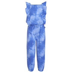 TODDLER GIRLS' TIE-DYE ANCHOR JUMPSUIT (2T-4T),Aquadream,large