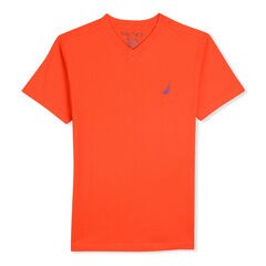 TODDLER BOYS' STRAIT V-NECK T-SHIRT (2T-4T),Frost Orange,large