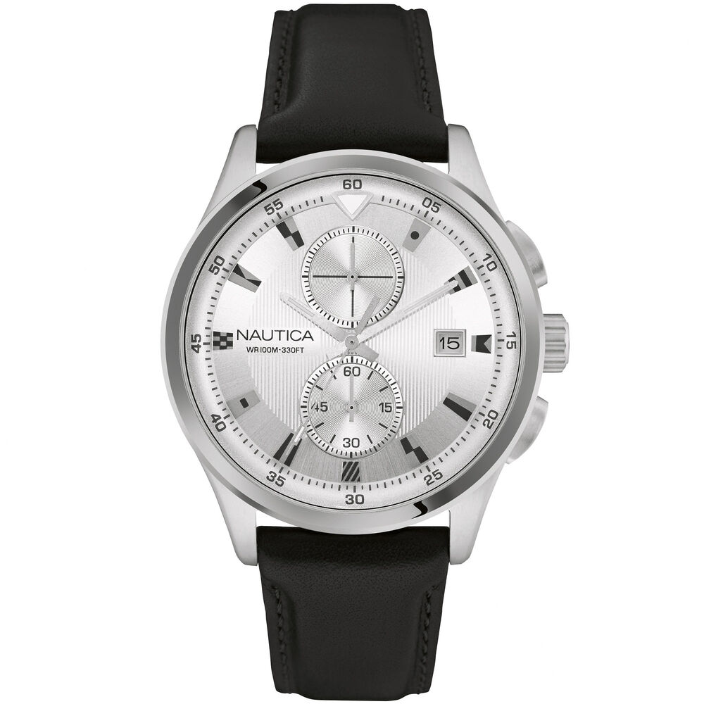 NCT 19 Chronograph Signal Flag Watch,Multi,large