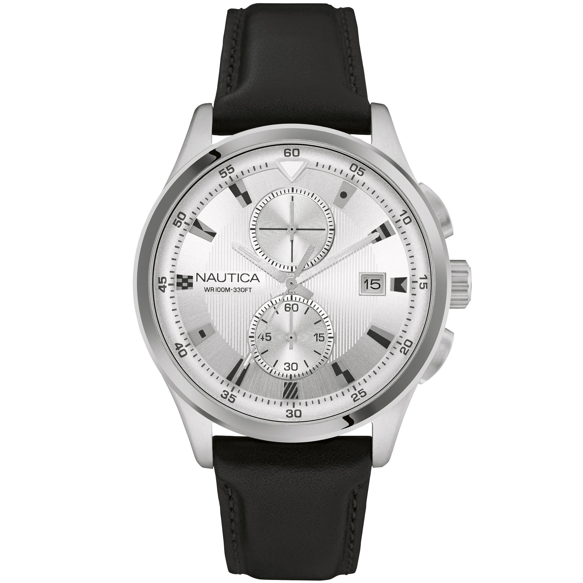 NCT 19 Chronograph Signal Flag Watch,Multi,large
