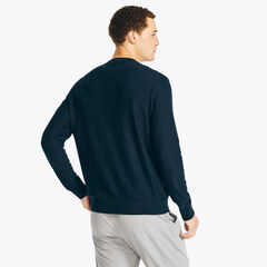 Navtech Textured Crewneck Sweater,Navy,large