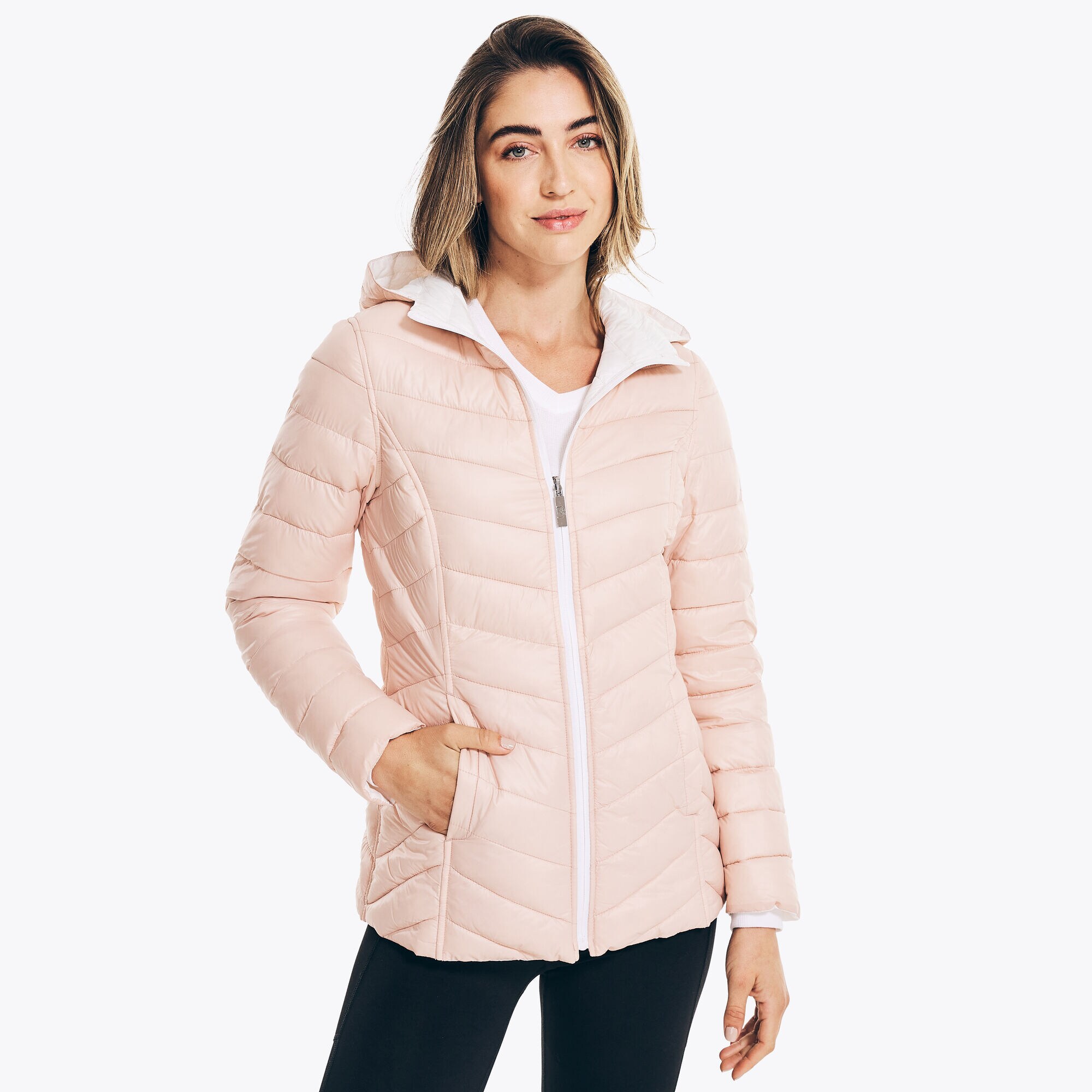 REVERSIBLE HOODED PUFFER,Persian Red,large