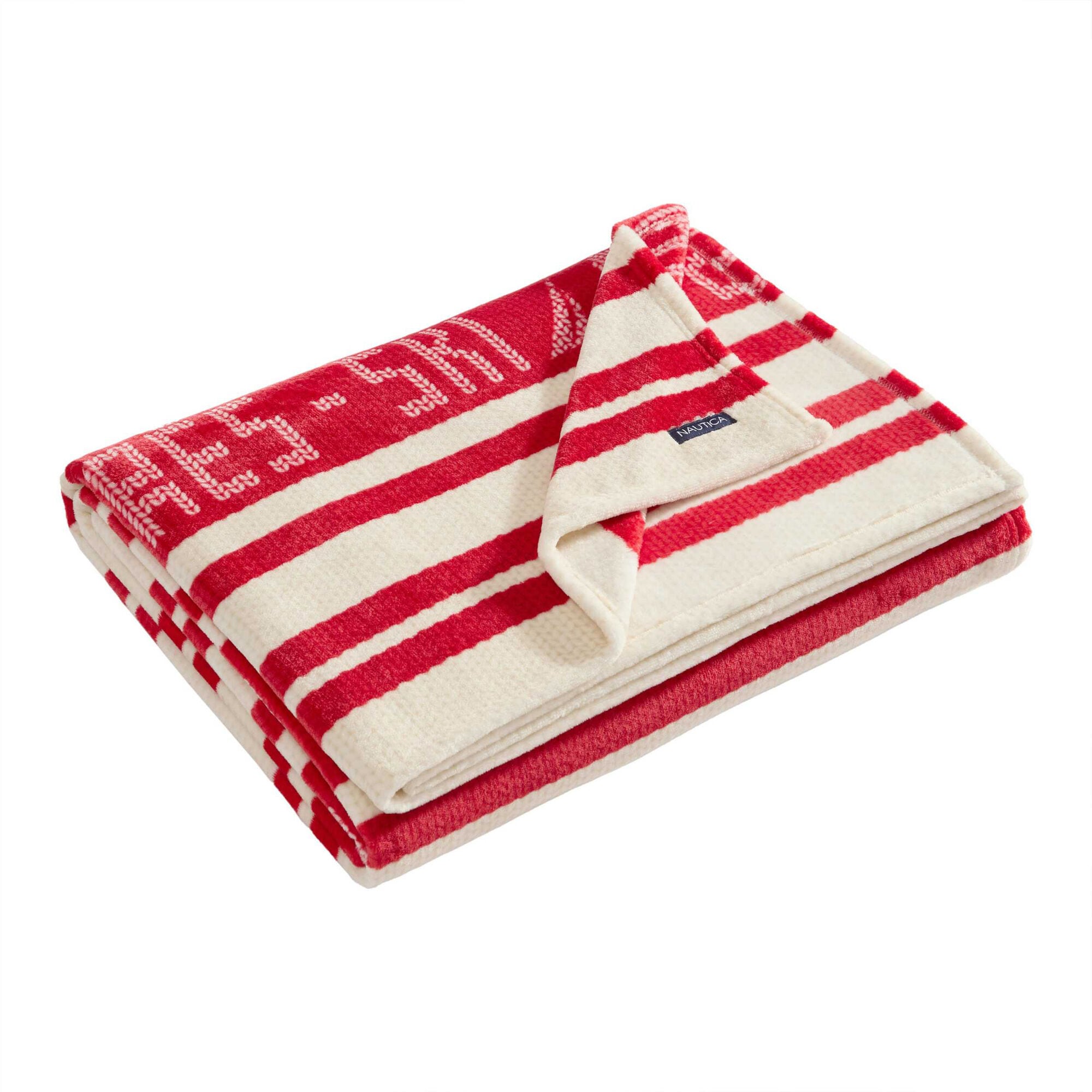 Apr�s Ski Red Stripe Twin Blanket (00199165142202 Home Blankets & Throws) photo