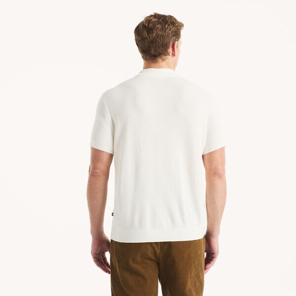 Textured Sweater Polo
