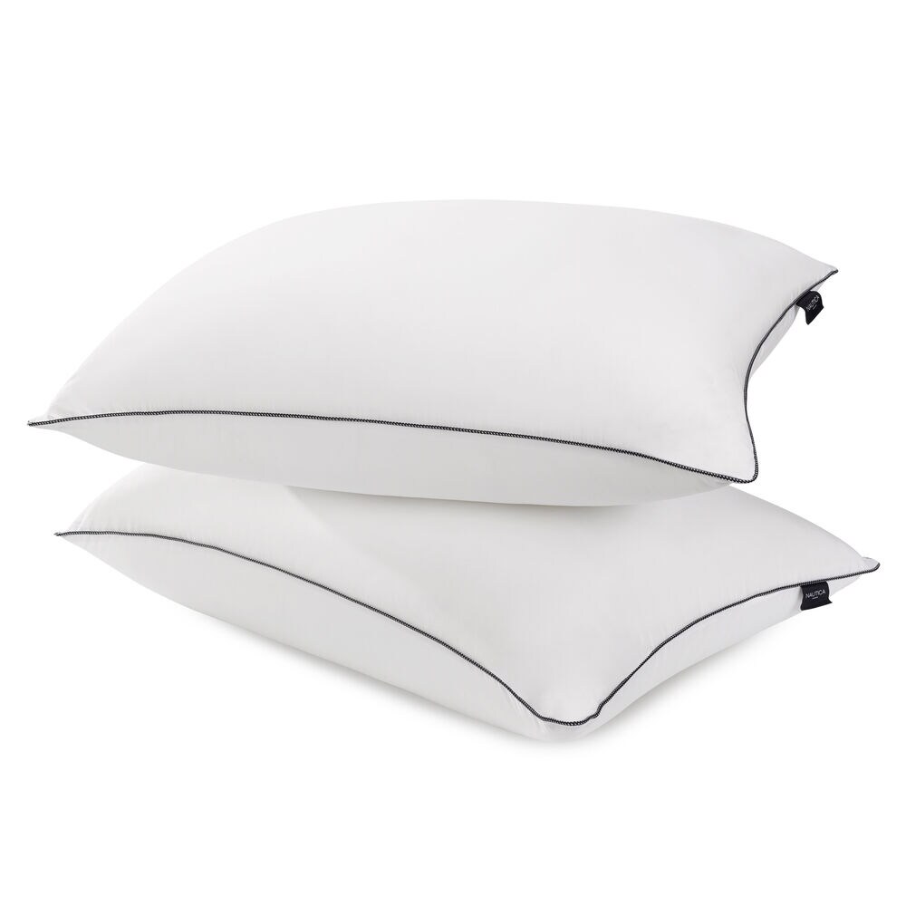 All Sleep Positions Standard/Queen 2pc Pillows,Antique White Wash,large