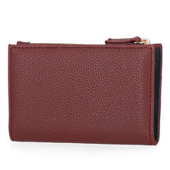 Slim Zip Card Case,Bow Burgundy,large