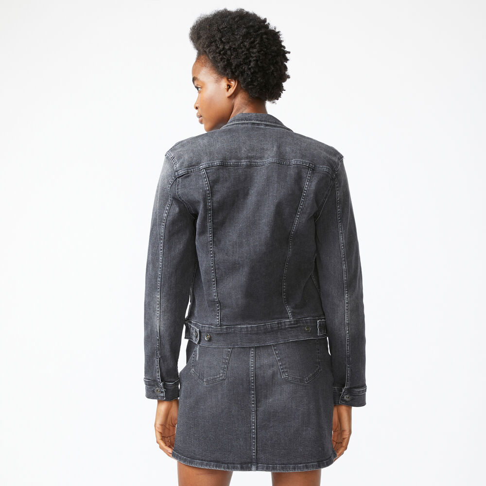 NAUTICA JEANS CO. DENIM JACKET,Black Onyx,large