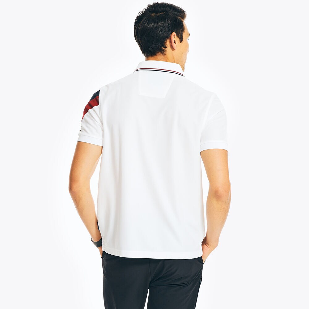 NAVTECH SUSTAINABLY CRAFTED CLASSIC FIT POLO,Bright White,large