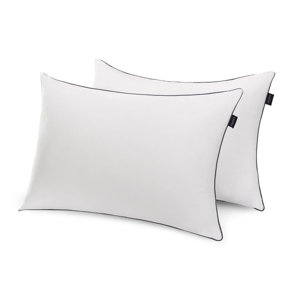 All Sleep Positions Standard/Queen 2pc Pillows,Antique White Wash,large