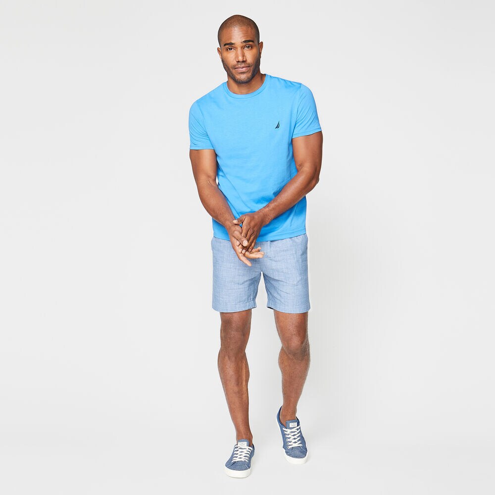 7" CHAMBRAY BOARDWALK SHORT,Blue Stern,large