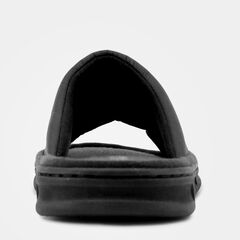 LOGO EMBOSSED SLIDE SANDAL,Black,large