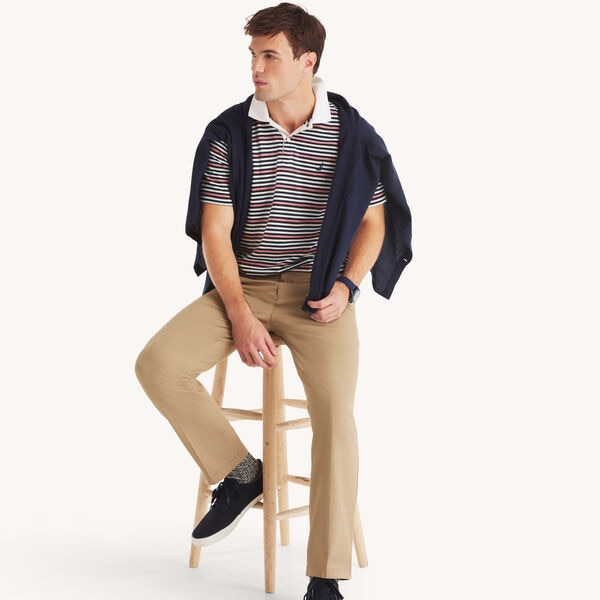 Classic Fit Striped Polo