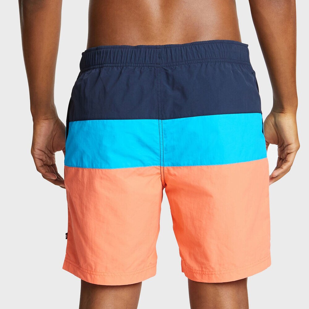 8" TRI-COLORBLOCK SWIM,Livng Coral,large