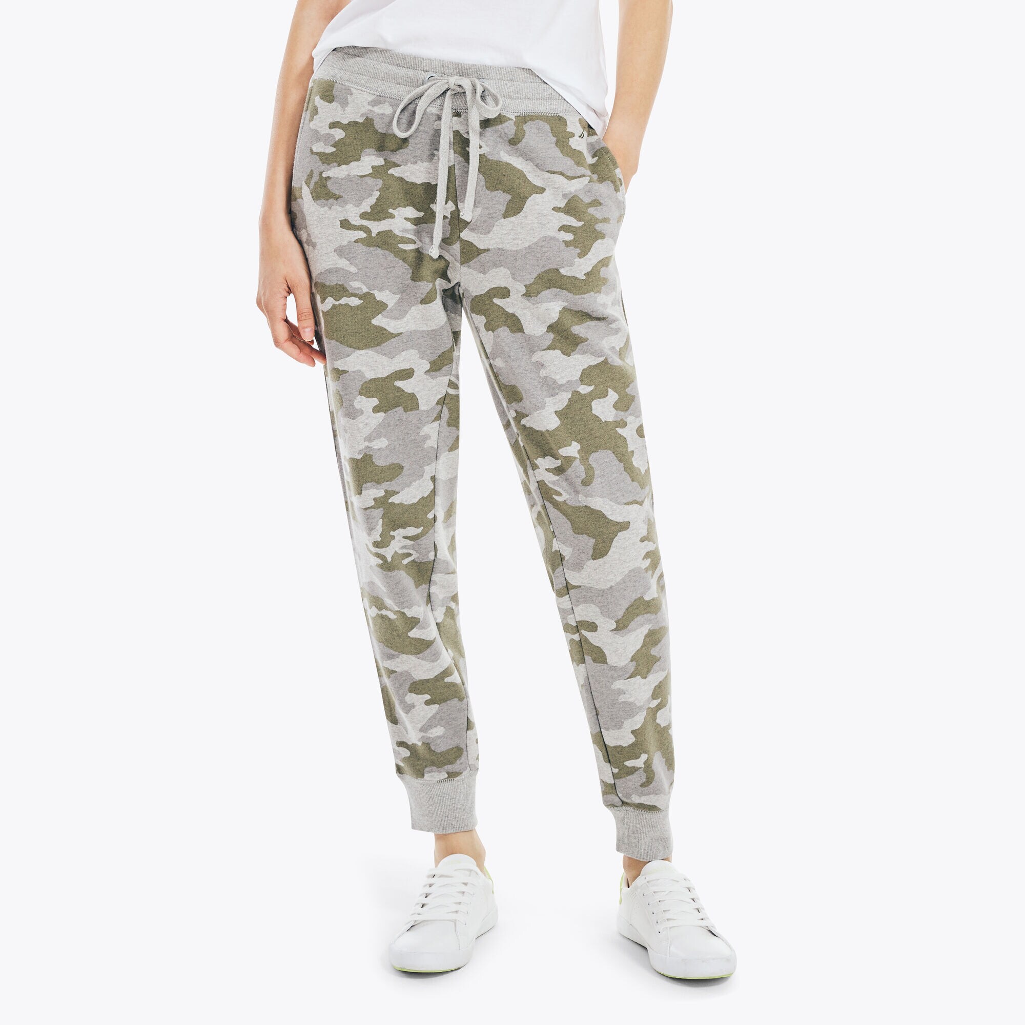CAMOUFLAGE KNIT JOGGER,Fog,large