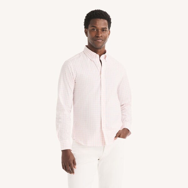 Slim Fit Wrinkle-Resistant Plaid Shirt
