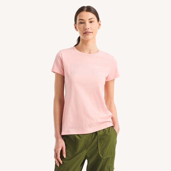 Rhinestone Logo Graphic T-Shirt