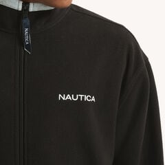 Full-Zip Nautex Fleece,True Black,large