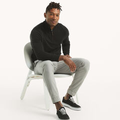 Navtech Quarter-Zip Sweater,True Black,large