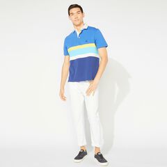 CLASSIC FIT COLORBLOCK POLO,Windsurf Blue,large