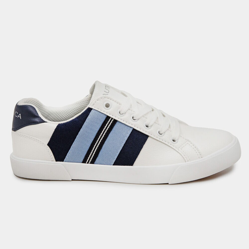 SARIAH MULTICOLOR STRIPE SNEAKERS,Navy,large