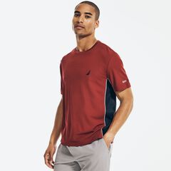 NAVTECH SUSTAINABLY CRAFTED COLORBLOCK T-SHIRT,Flamingo,large