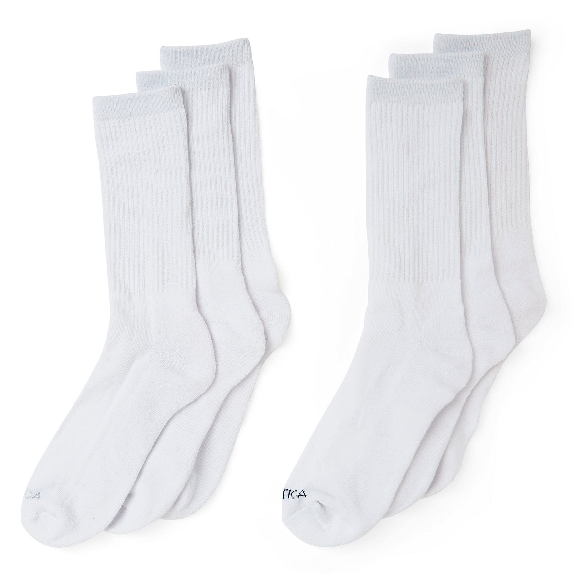 ATHLETIC CREW SOCKS, 5-PACK,Dove,large