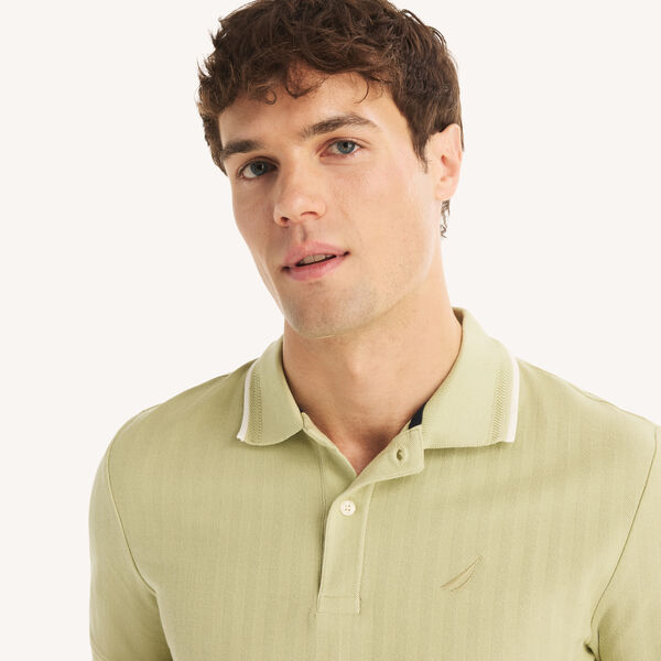 Classic Fit Herringbone Polo