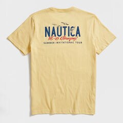 KITESURFING GRAPHIC T-SHIRT,Light Gold,large