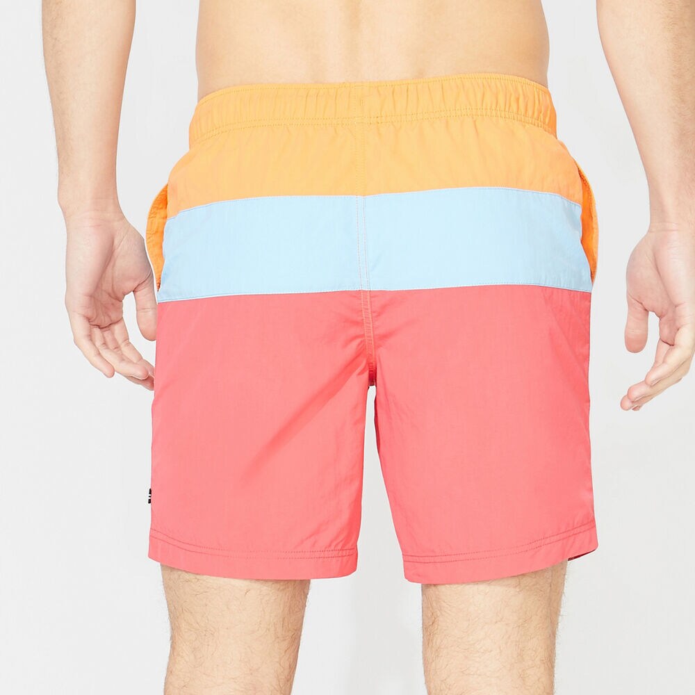 8" COLORBLOCK QUICK-DRY SWIM,Orange,large
