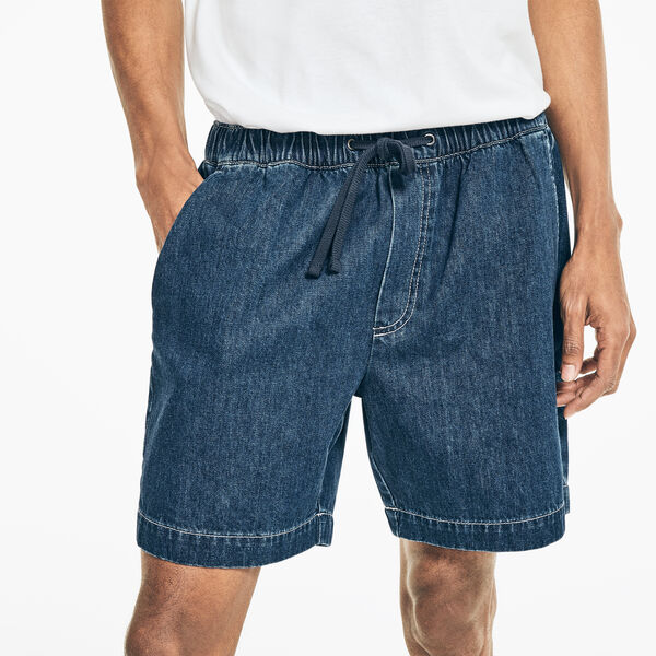 NAUTICA JEANS CO. 7" RELAXED FIT PULL-ON DENIM SHORT