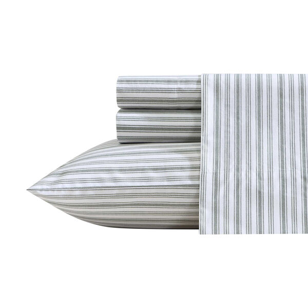 Coleridge Stripe Green Twin Sheet Set