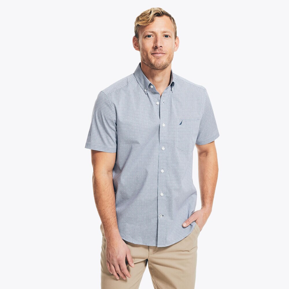 WRINKLE-RESISTANT WEAR TO WORK SHORT-SLEEVE SHIRT,Cyclone,large
