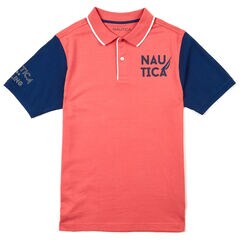 Toddler Boys' Short Sleeve Heritage Polo Shirt (2T-3T),Reckoning Red,large