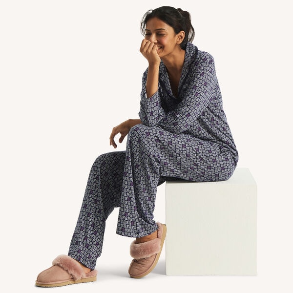 Anchor Print Pajama Set